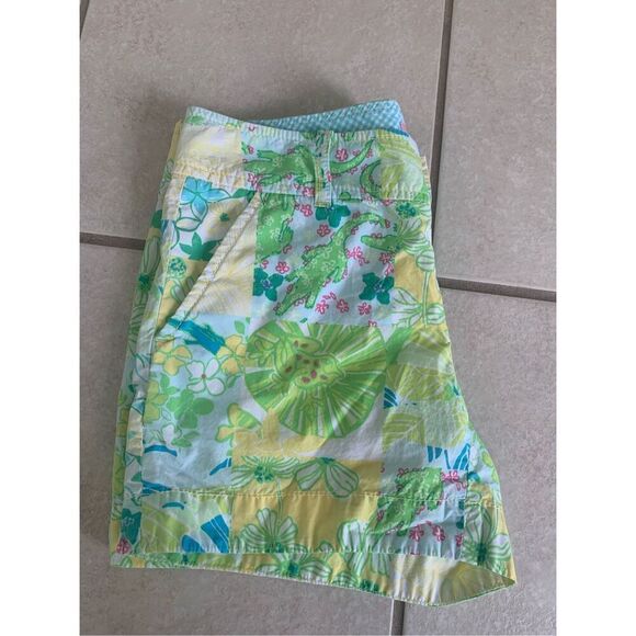 Lilly Pulitzer Alligator Callahan Patchwork Shorts - Picture 6 of 8
